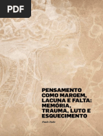 Memória, Trauma, Luto e Esquecimento