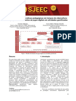 Gamificacao Nas Praticas Pedagogicas Em Tempos de Cibercultura Proposta de Elementos de Jogos Digitais Em Atividades Gamificadas