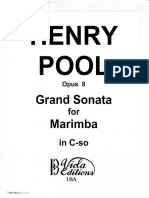 Henry Pool-Grand-sonata For Marimba in C-So PDF