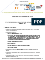 Tata TertibOnline SBMPTN 2017