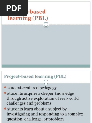 Project Based Learning