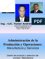 Administracion Produccion y Operaciones Manufactura y Servicios