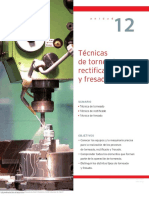 Unidad 12 Técnicas de Torneado, Rectificado y Fresado