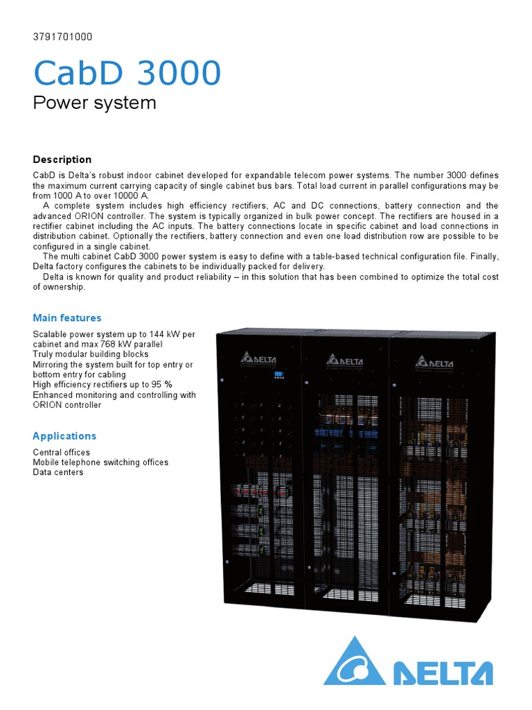 Fact Sheet CabD 3000 en PDF | PDF