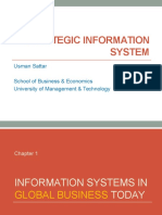 Strategic Information System: Usman Sattar School of Business & Economics University of Management & Technology