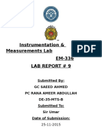 Instrumentation Lab Report No.9