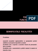 Fiscalitatea - Functii Si Principii