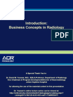 Introduction Business Concepts in Radiology