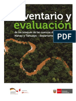 Inventario y Evaluacion de Los Bosques de Las Cuencas de Los Rios Itaya, Nanay y Tahuayo en El Departameto de Loreto, Peu