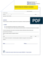 Modulo Attivazione Procedura Per Contributo Volontario