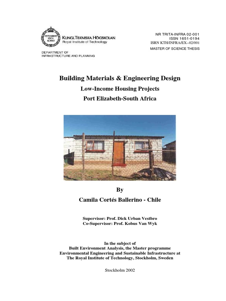Low cost housing thesis pdf picture