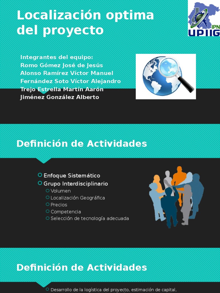 Localización Optima Del Proyecto Transporte Importar