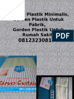 Gorden Plastik Minimalis, Gorden Plastik Untuk Pabrik, Gorden Plastik Untuk Rumah Sakit, 081232308116