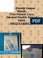 Tirai Plastik Kamar Mandi, Tirai Plastik Lucu, Gorden Plastik Rumah Sakit, 0812323081116