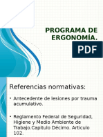 Programa de Ergonomía