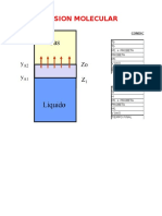 Difusion Molecular: To To M1 + Probeta Probeta M1 V (ML) Diametro Tiempo Inicial