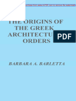 Barletta B. A. - The Origins of The Greek Architectural Orders, 2001 PDF