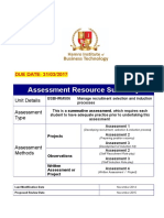 BSBHRM506 Student Assessment Khita