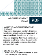 Argumentative Essay