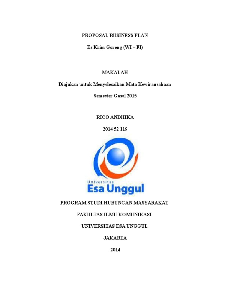 Business plan ice cream goreng image