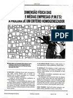 A Dimensao Fisica Das Pequenas e Medias Empresas