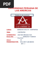 Trabajo de Derecho Civil Vii - Contratos