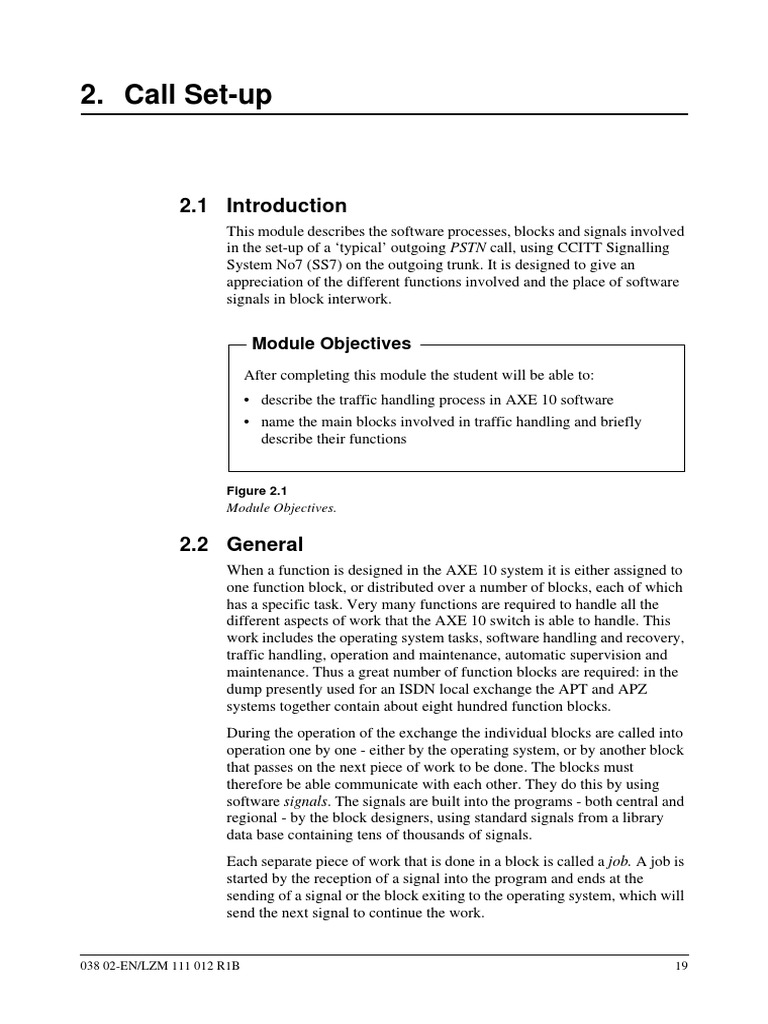 Call Set-Up in SS7 Signalling System | PDF | Signaling ...