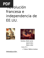 Revolución Francesa e Independencia de EE