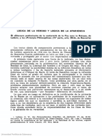 Lógica de La Verdad y Lógica de La Apariencia (Ángel Álvarez Gómez)