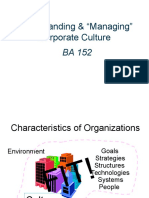 Understanding & "Managing" Corporate Culture