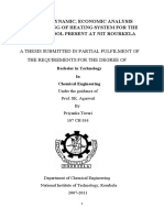 Thesis - Thermodynamic, Economic Analysis and Design of Heating System For The Swimming Pool Present at Nit Rourkela