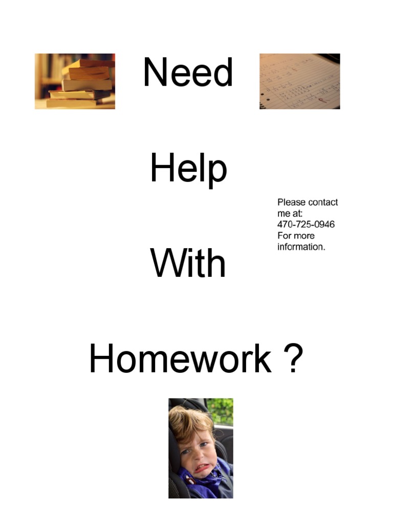 Need Help With Homework ? | PDF