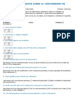 Encuesta Sobre El Cristianismo en General