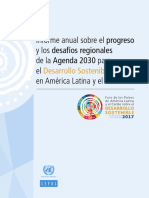 Informe Anual Sobre El Progreso y Los Desafios Regionales de La Agenda 2030 para El Desarrollo Sostenible en America Latina y El Caribe.