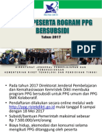 Sosialisasi Seleksi PPG Bersubsidi 2017