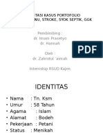 OA Genu, Febris, SNH, Syok Septik, GGK