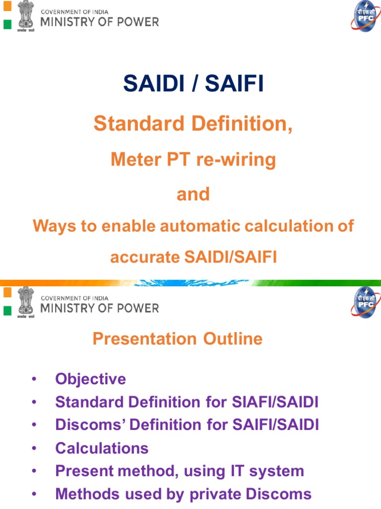 SAIDI/SAIFI Calculation Methods Overview | PDF | Electrical Engineering ...
