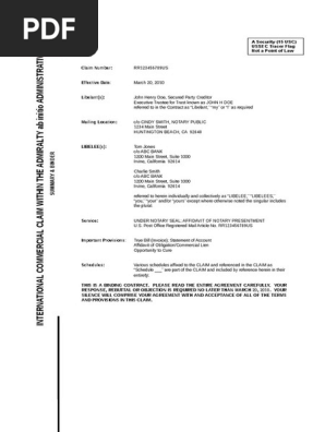 International Commercial Claim