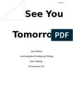 I'll See You Tomorrow: Ayza Bolanos Autobiographical Reading and Writing Brett Williams 09 December 2015