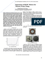 Design Comparisons of BLDC Motors For Electric Water Pump