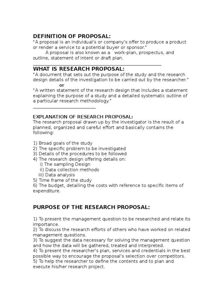data analysis section of research proposal