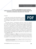 Educação Inclusiva: Atendimento Educacional Especializado Nos Anos Iniciais Do Ensino Regular Da Escola Estadual São José, Boa Vista/Rr