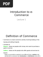 Introduction To E-Commerce