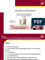 Tema 1. Conceptos y Clasificaciones en Psicopatología Infantil