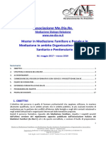 Master in Mediazione - 10a Edizione - Accreditato A.I.Me.F - 2017/2019 - PROGRAMMA COMPLETO - Associazione Me.Dia.Re