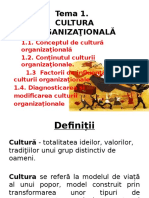 Tema 1 Cultura Organizationala