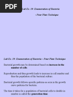 Introduction To Lab Ex. 19: Enumeration of Bacteria - Pour Plate Technique