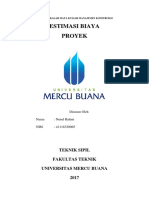 Makalah Estimasi Biaya - Mata Kuliah Manajemen Konstruksi PDF