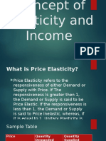 Concept of Elasticity and Income