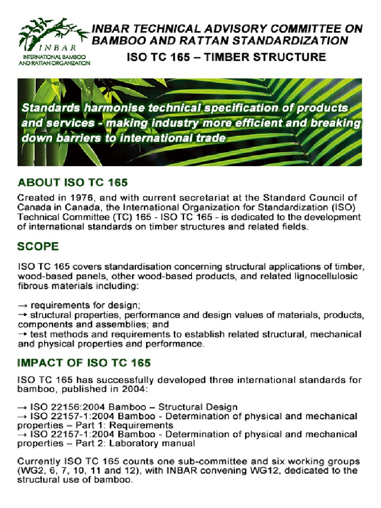 ISO TC 165 - Fact Sheet - Final | PDF